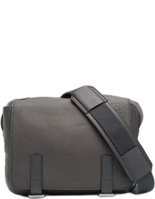 Men's XS Leather Military Messenger Bag