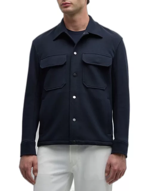 Men's Snap-Front Shirt Jacket