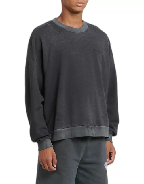 Men's Linen-Blend Relaxed Sweatshirt