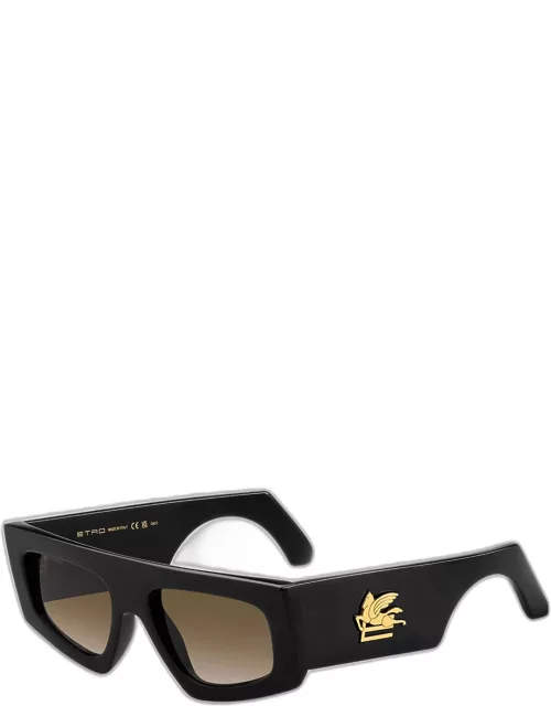 Flat-Top Plastic Cat-Eye Sunglasse