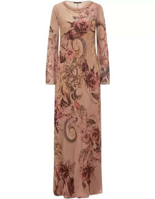 Alberta Ferretti Dress With Flower Print