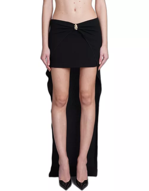 Blumarine Skirt In Black Polyamide