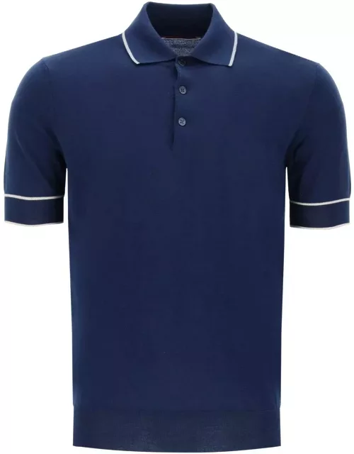 Brunello Cucinelli Knitted Short-sleeved Polo Shirt