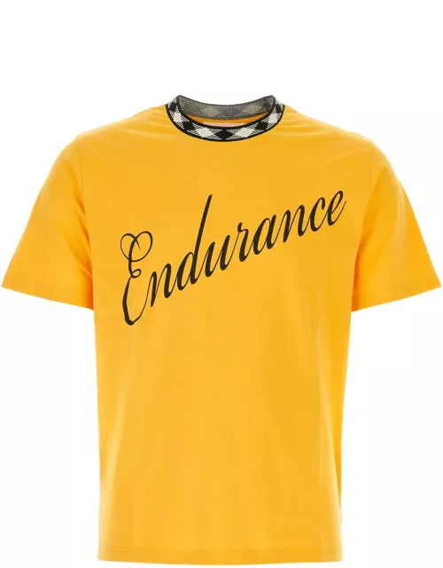 Wales Bonner Yellow Cotton Endurance T-shirt