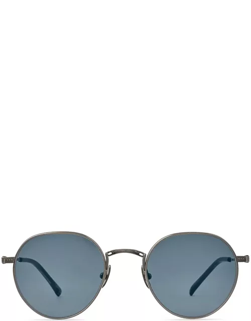 Mr. Leight Hachi S Pewter-matte Coldwater/semi-flat Presidential Blue Sunglasse