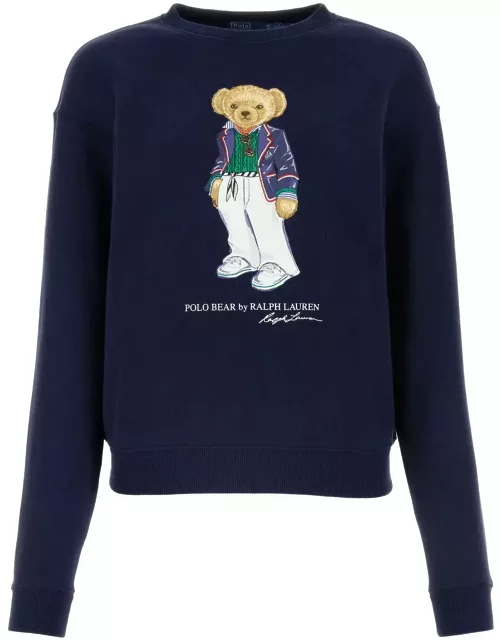 Navy Blue Cotton Blend Sweatshirt Polo Ralph Lauren