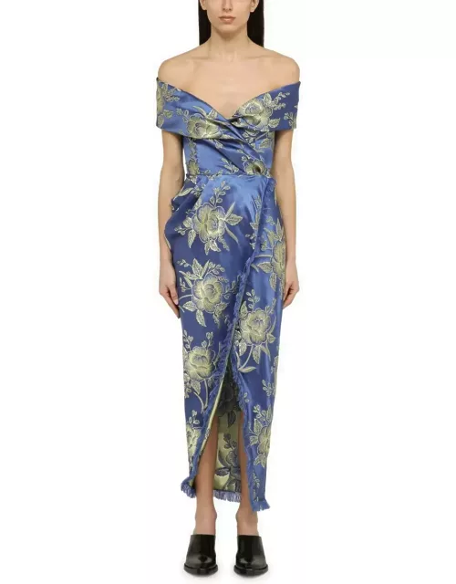 Etro Silk-blend Cocktail Dress With Draping