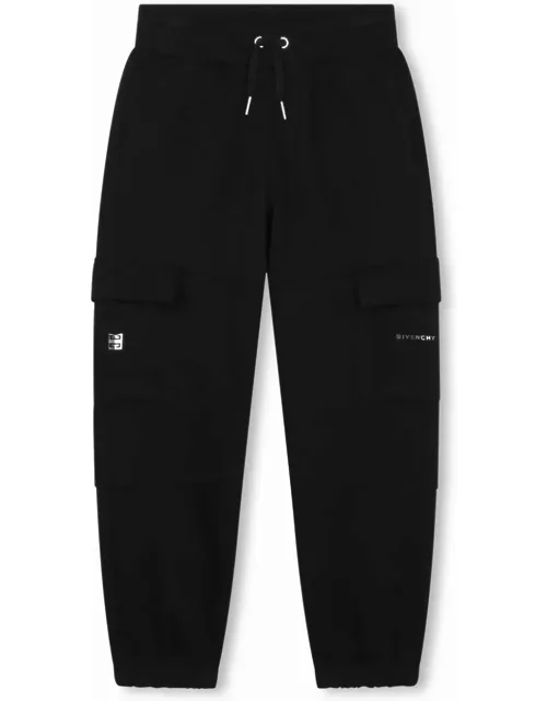 Givenchy Black Cargo Style Sports Pant