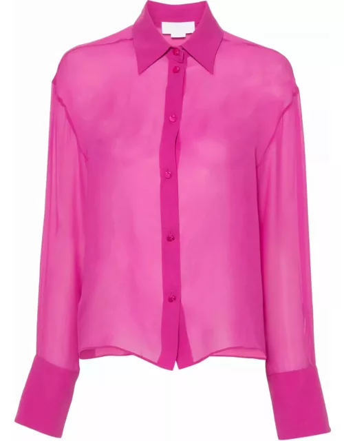 Genny Pink Silk Chiffon Shirt