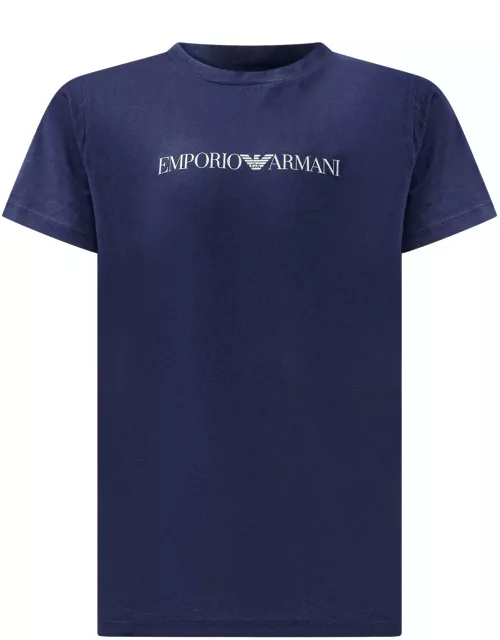 Emporio Armani Logo Printed Crewneck T-shirt