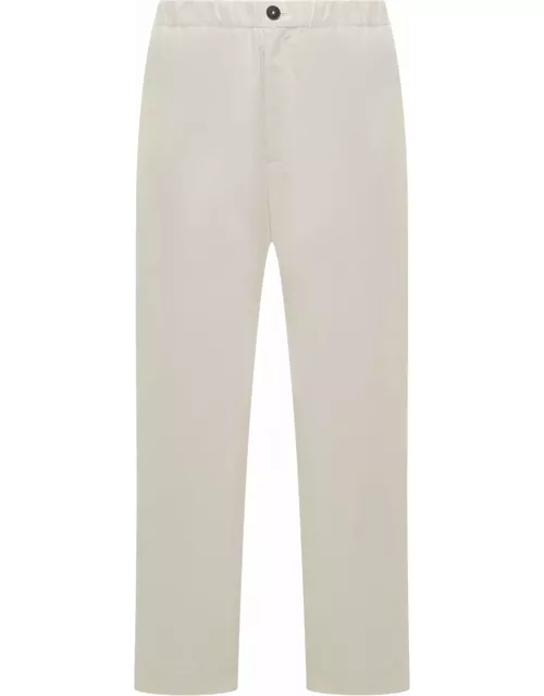 Jil Sander Pants In White Cotton