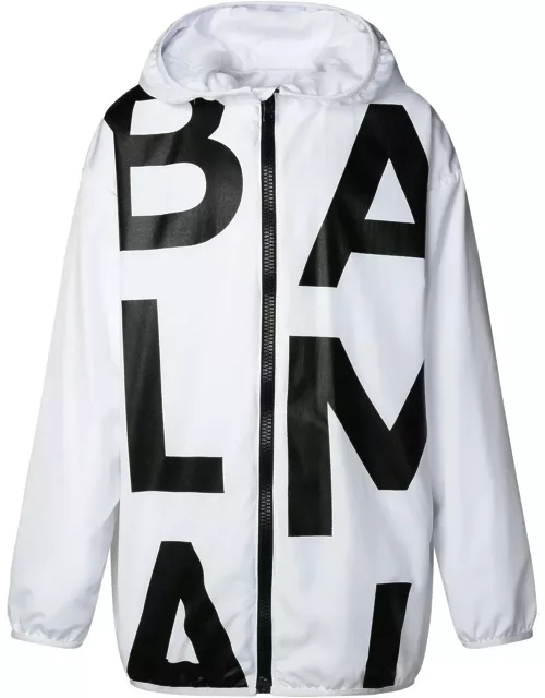 Balmain Logo Printed Hooded Jacket