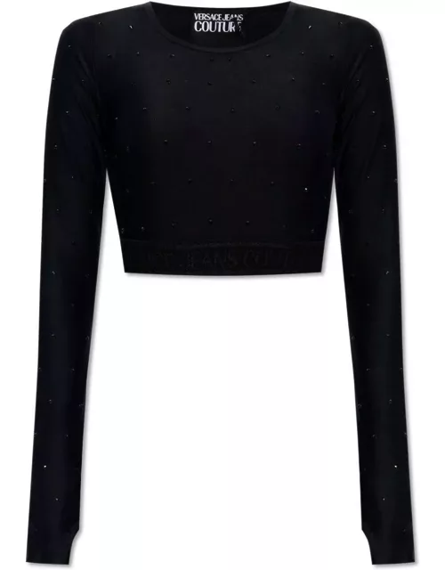 Versace Jeans Couture Long-sleeved Cropped Top
