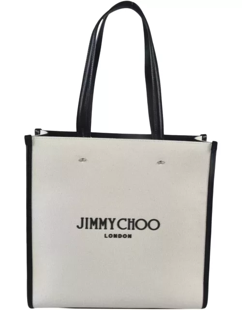 Jimmy Choo Logo Print Tote
