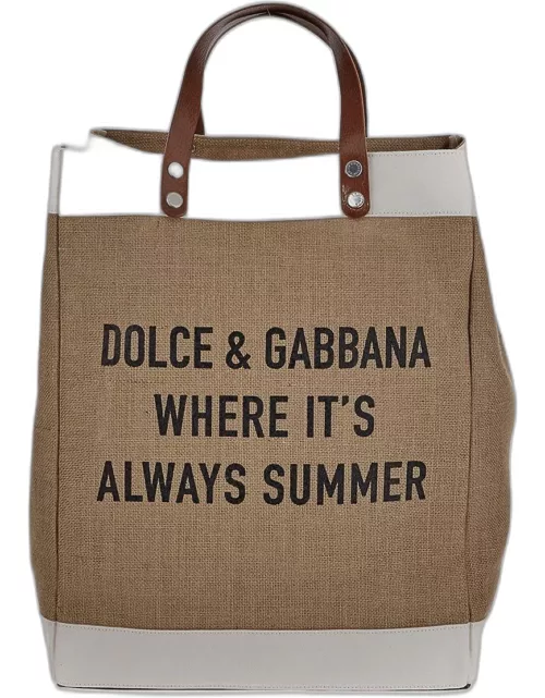 Dolce & Gabbana Logo-printed Open Top Tote Bag