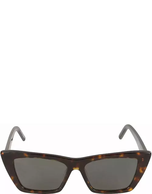 Saint Laurent Eyewear Cat Eye Frame Flame Effect Sunglasse