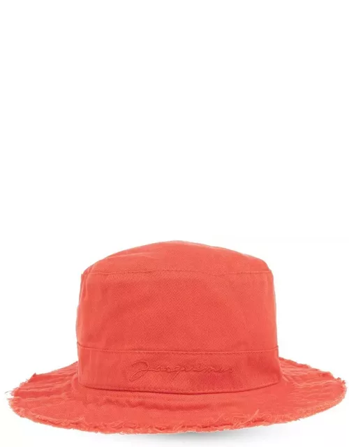 Jacquemus Lenfant Frayed Hem Bucket Hat