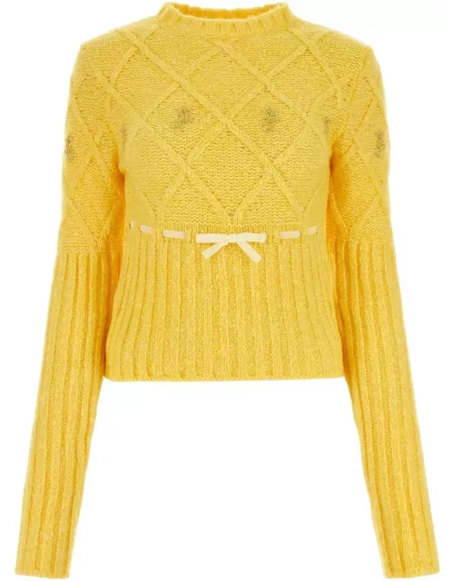 Cormio Yellow Wool Blend Sweater