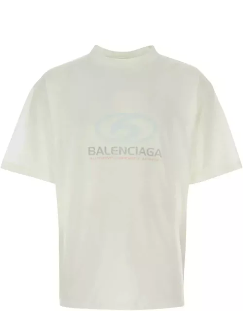 Balenciaga White Cotton T-shirt
