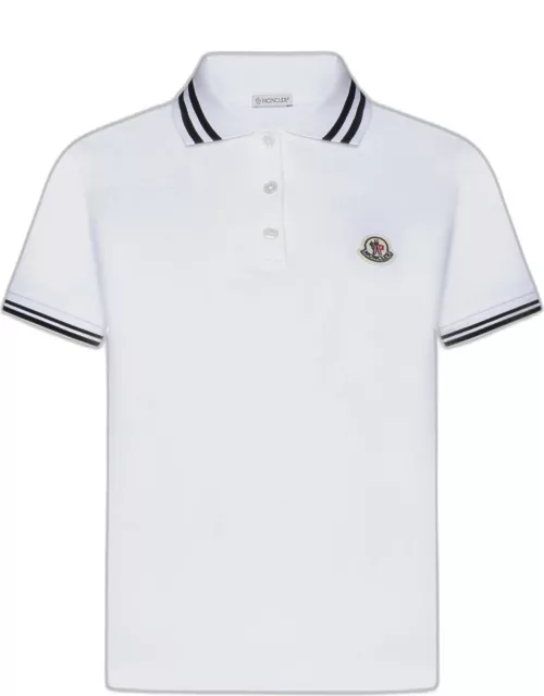 Moncler Logo-patch Cotton Polo Shirt