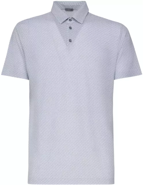 Zanone Polo Shirt With Geometric Print