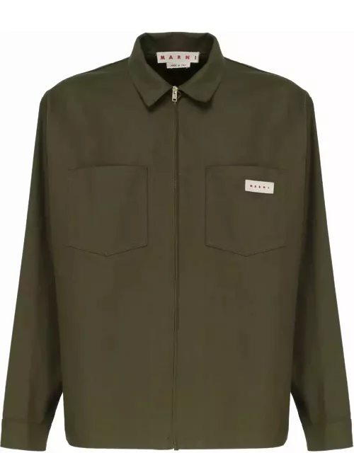 Marni Workwear Shirt In Cotton Blended