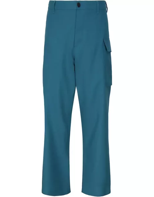 Marni Cool Wool Trousers With Cargo Pocket