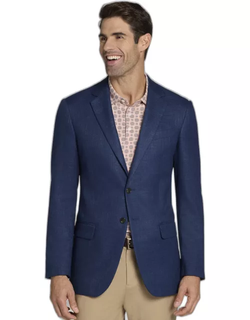 JoS. A. Bank Men's Tailored Fit Sportcoat, Navy, 40 Long