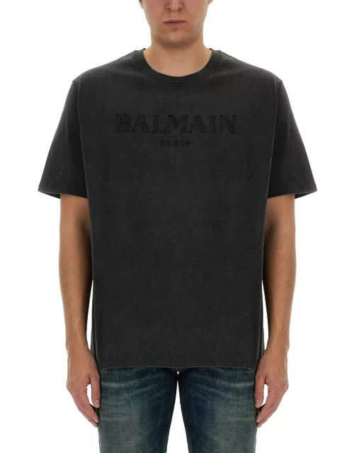 balmain vintage logo t-shirt