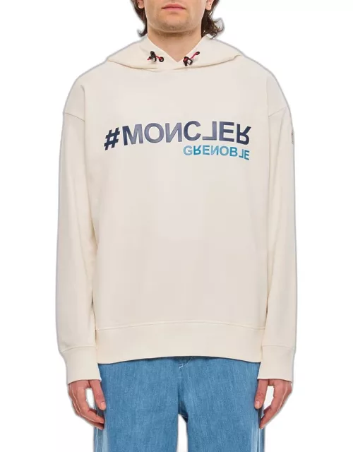 Moncler Grenoble Hoodie Logo Sweatshirt White