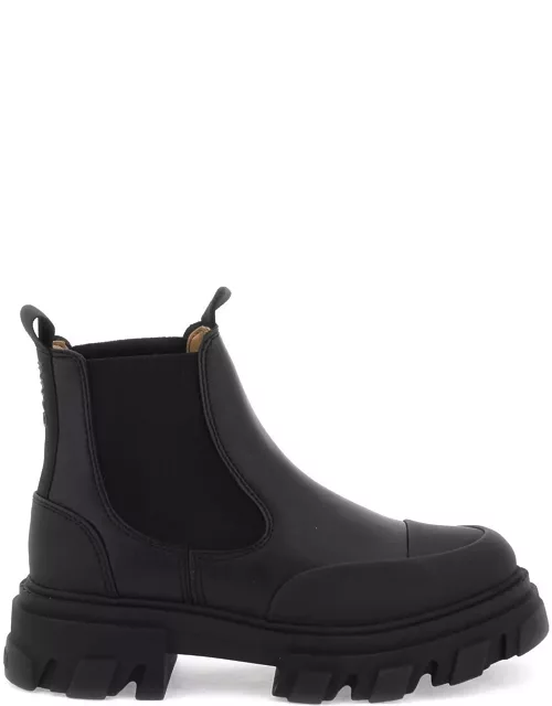 GANNI cleated low chelsea ankle boot