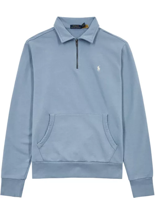 Polo Ralph Lauren Half-zip Logo Cotton Sweatshirt - Blue
