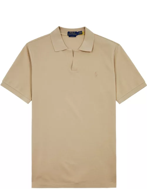 Polo Ralph Lauren Johny Logo Stretch-cotton Polo Shirt - Beige