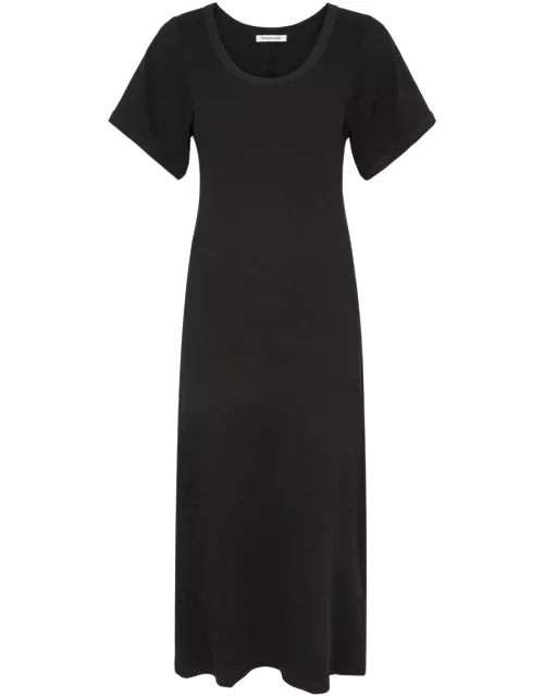 BY Malene Birger Anaissa Ribbed Stretch-cotton Midi Dress - Black - XS (UK6 / XS)
