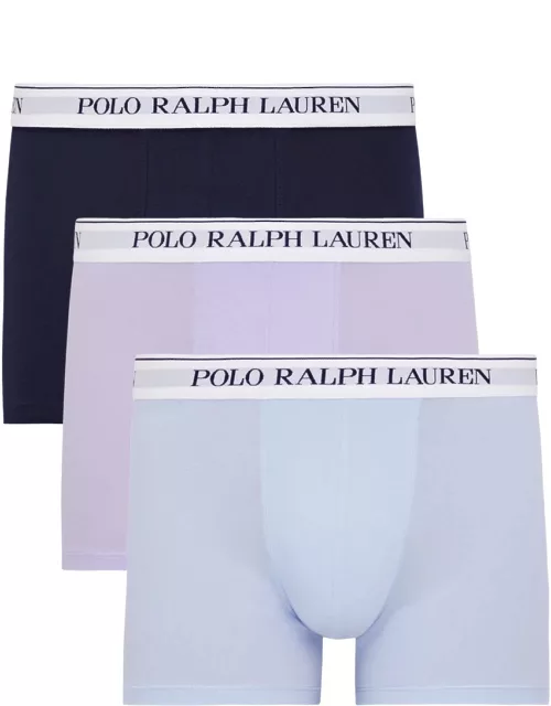 Polo Ralph Lauren Stretch-cotton Boxer Briefs - set of Three - Blue