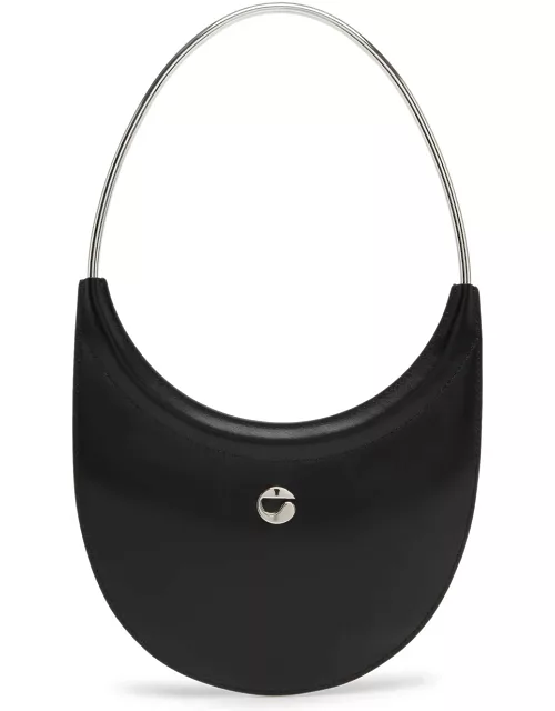 Coperni Ring Swipe Leather top Handle bag - Black