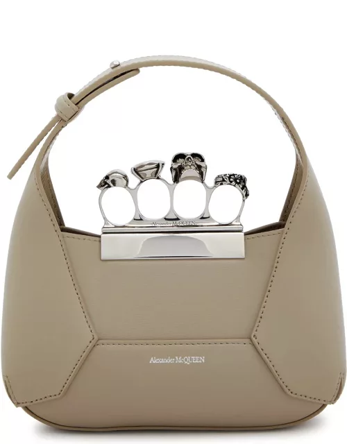 Alexander Mcqueen The Jewelled Hobo Mini Leather top Handle bag - Came