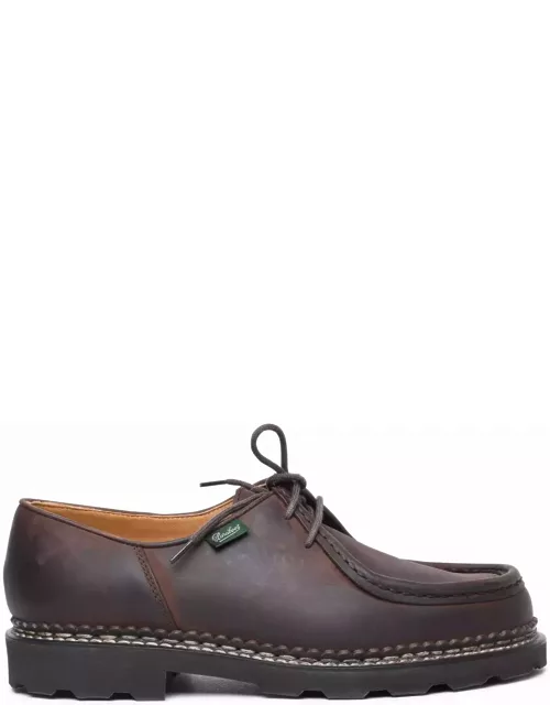 Paraboot michael Brown Leather Derby Shoe