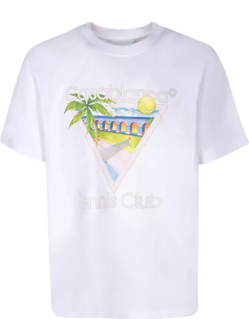 Casablanca Tennis Club Icon White T-shirt