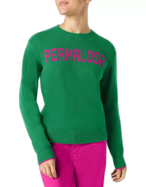 MC2 Saint Barth Woman Sweater With Permalosa Lettering