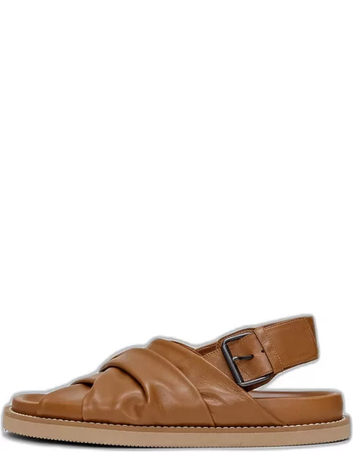 Leather Jazzy Strap Sandal