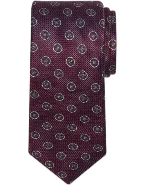 JoS. A. Bank Men's Traveler Collection Radiant Dot Tie, Burgundy, One