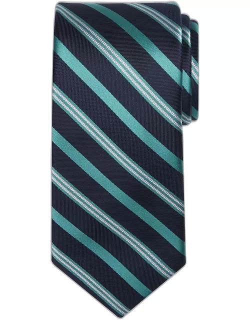 JoS. A. Bank Men's Traveler Collection Color Pop Stripe Tie, Aqua, One