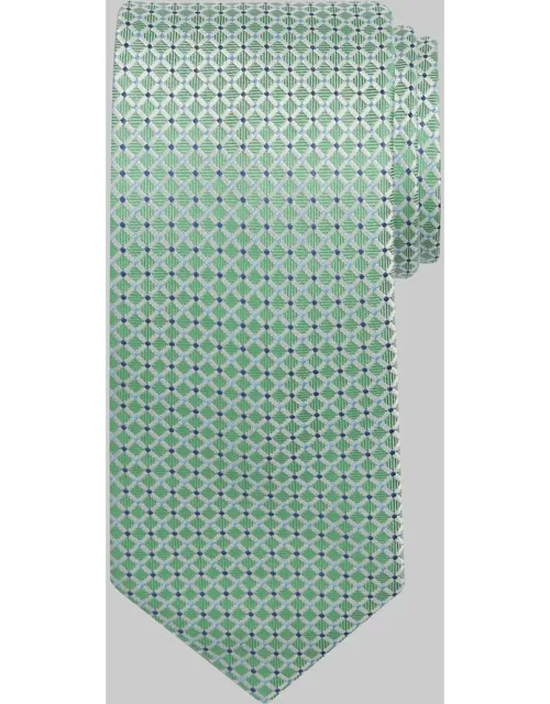 JoS. A. Bank Men's Traveler Collection Mini Check Tie, Green, One