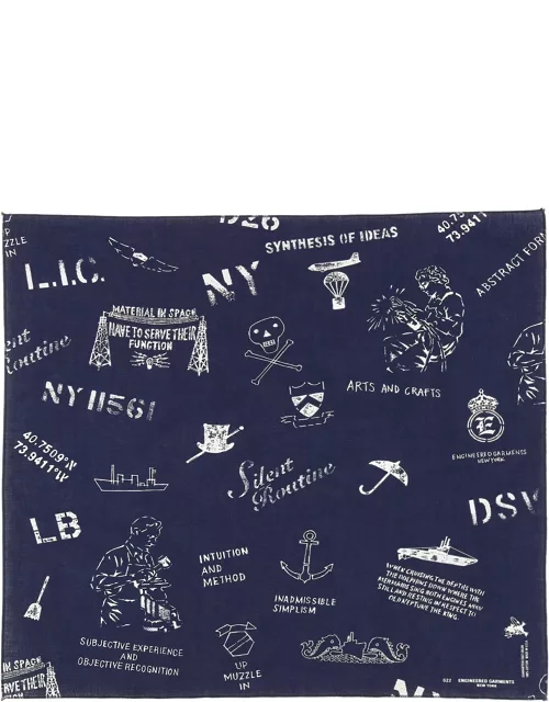 engineered garments scarf with print