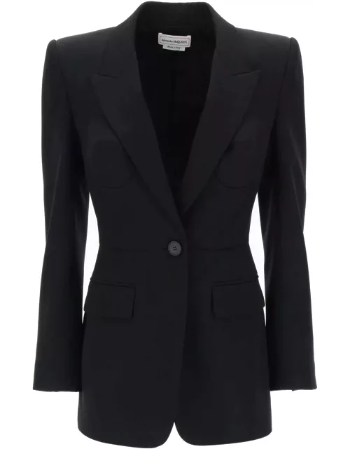 ALEXANDER MCQUEEN Fitted jacket with bustier detail