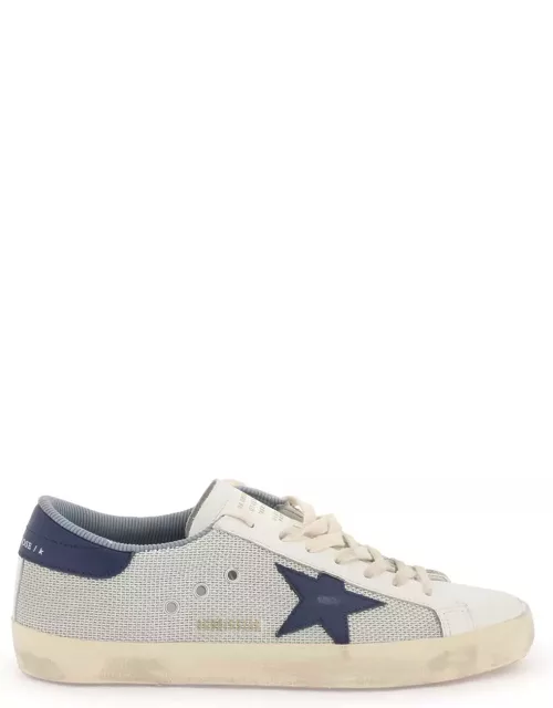 GOLDEN GOOSE "Super-Star Sneakers in Mesh and Leather