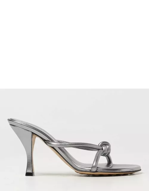 Heeled Sandals BOTTEGA VENETA Woman colour Silver