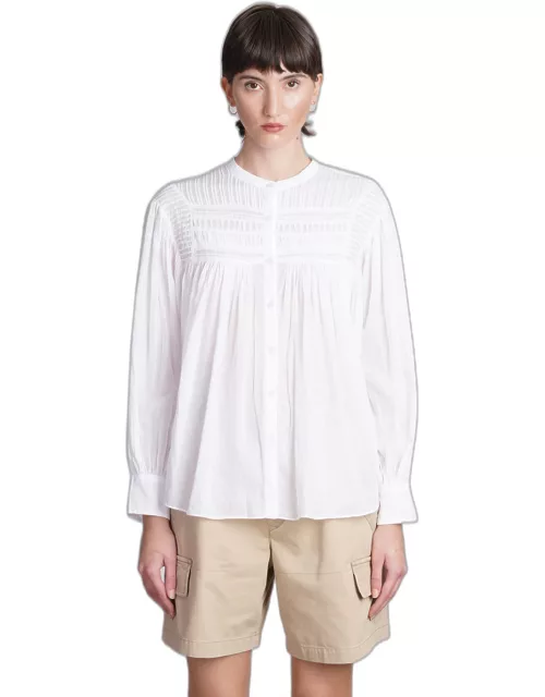 Marant Étoile Plalia Shirt In White Cotton