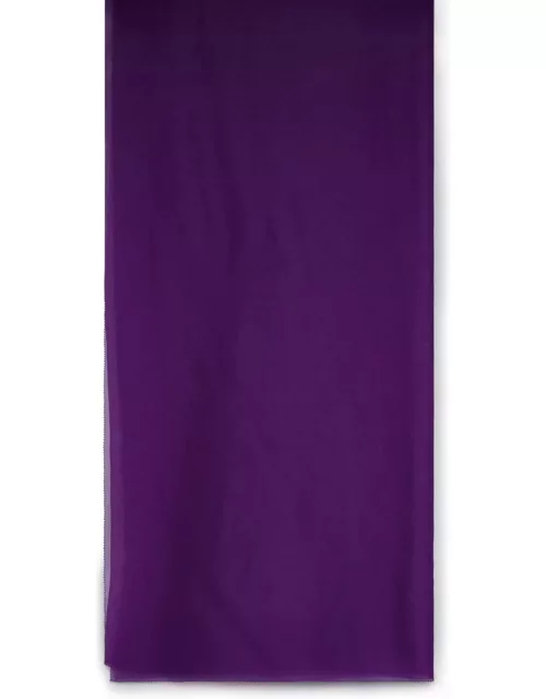 Max Mara Riviera Purple Silk Slit Bag